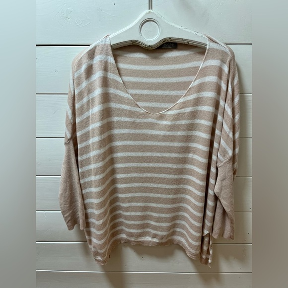 ❣️PISTACHE Oversized Striped Sweater Size L - Picture 4 of 8